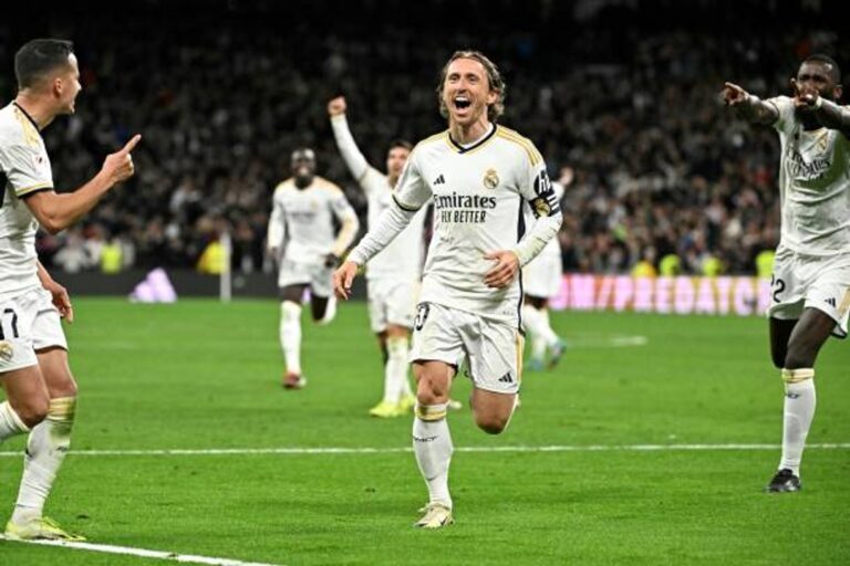 Luka Modric desatasca al Real Madrid