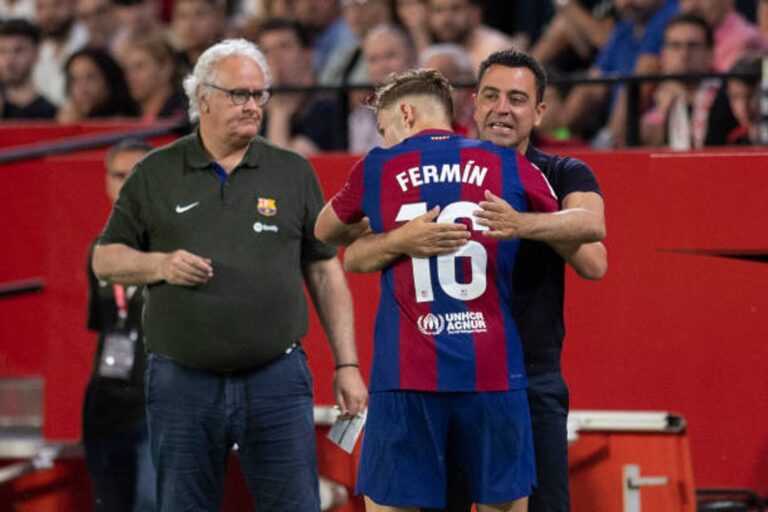 Xavi evitó que Fermín se fuera del Barça